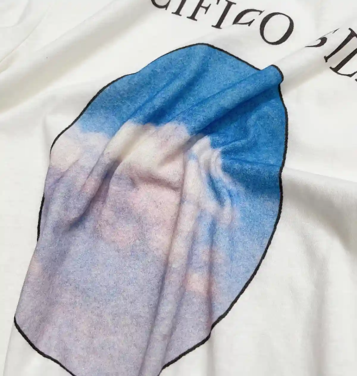 Acne Studios 아크네 스튜디오 로고 프린트 코튼 리넨 슬림핏 티셔츠 이미지 3