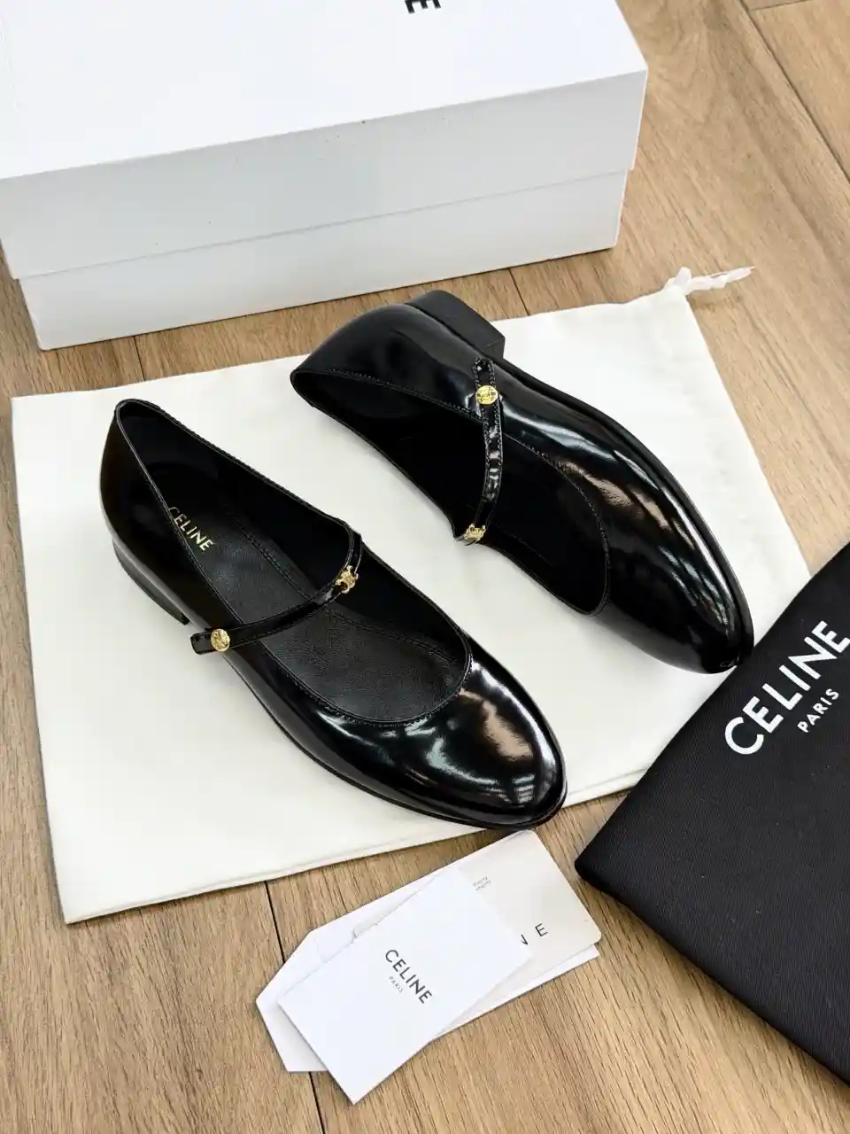 CELINE 셀린느 시티 메리 제인 발레리나 플랫 슈즈 이미지 2