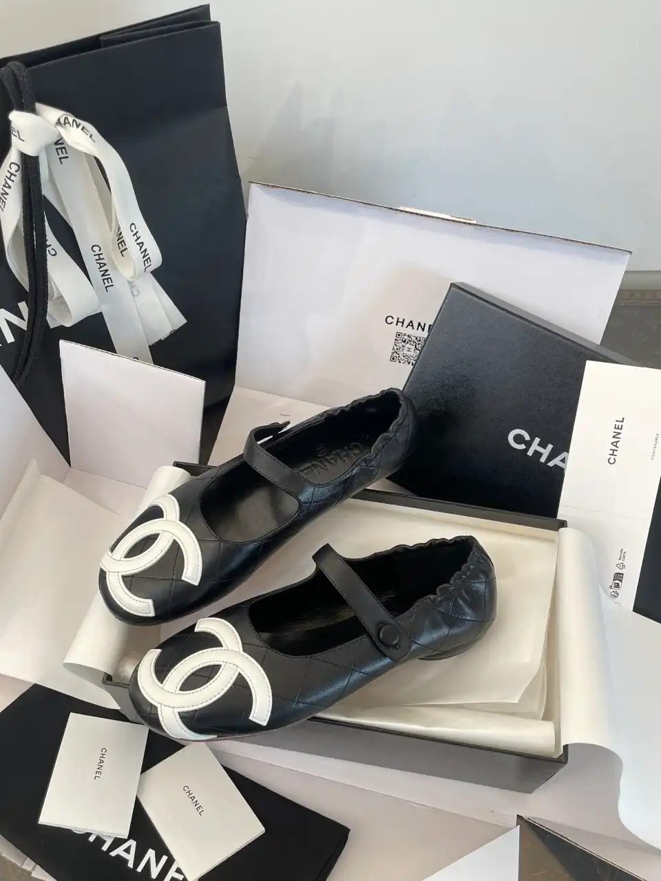 CHANEL 샤넬 CC로고 메리제인 플랫 슈즈 이미지 2