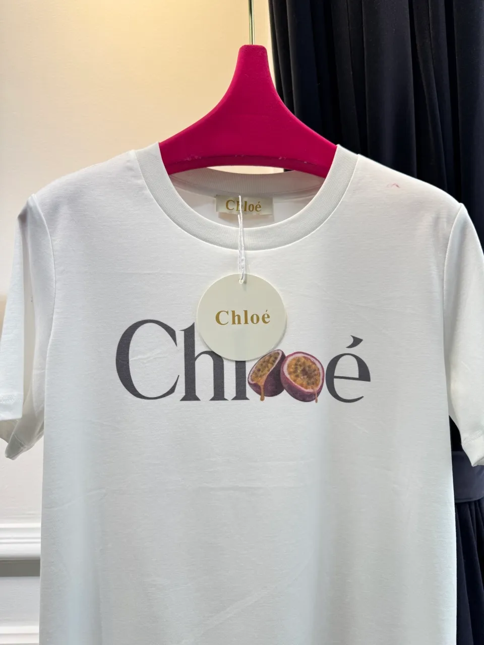 Chloé 끌로에 패션프루트 로고 프린트 코튼 티셔츠 이미지 2