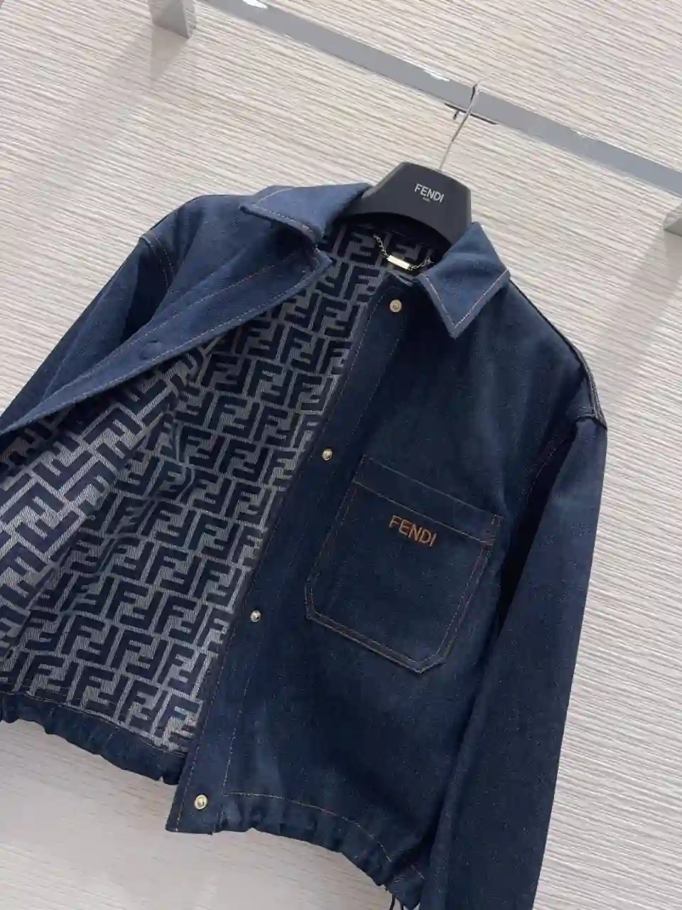 FENDI 펜디 데님 크롭 자켓 이미지 2