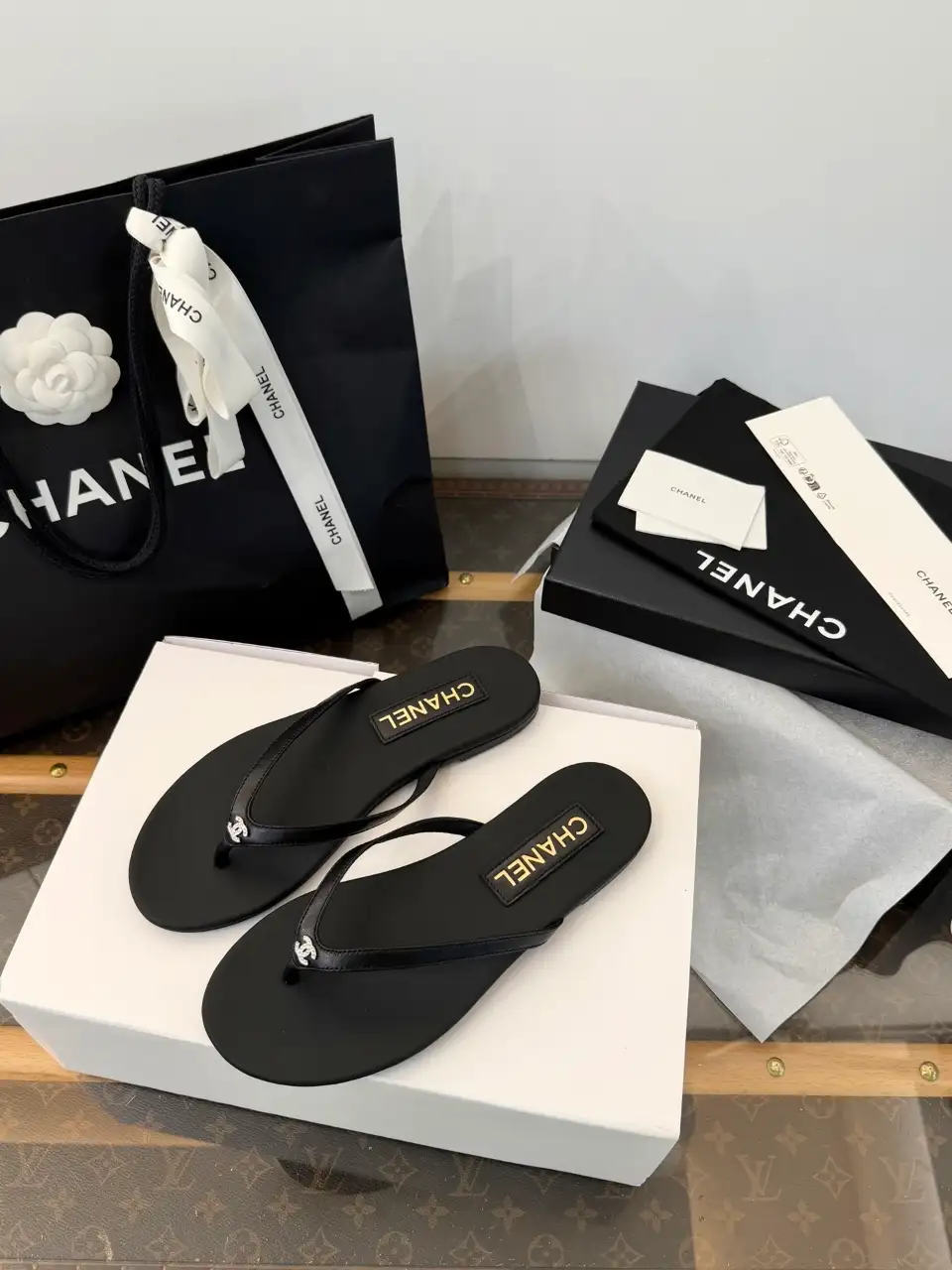 CHANEL 샤넬 CC 로고 플리플랍 슬리퍼_쪼리 이미지 3