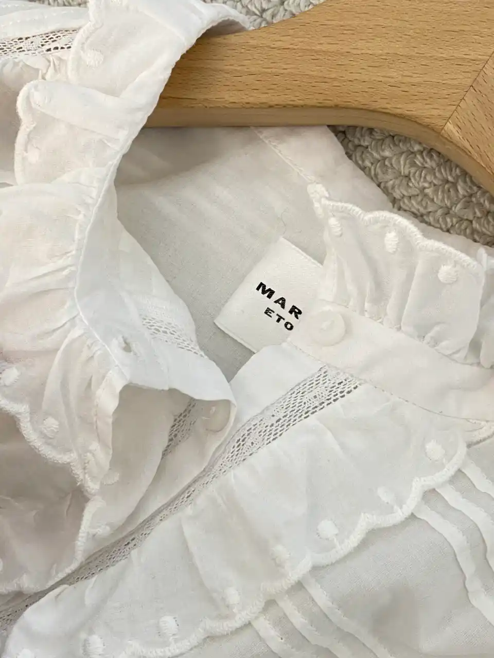 ISABEL MARANT 이자벨마랑 화이트 블라우스 이미지 3