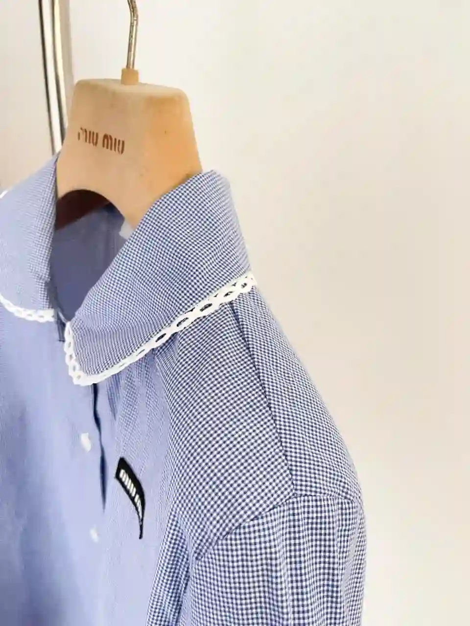 MIU MIU 미우미우 깅엄 셔츠 이미지 3
