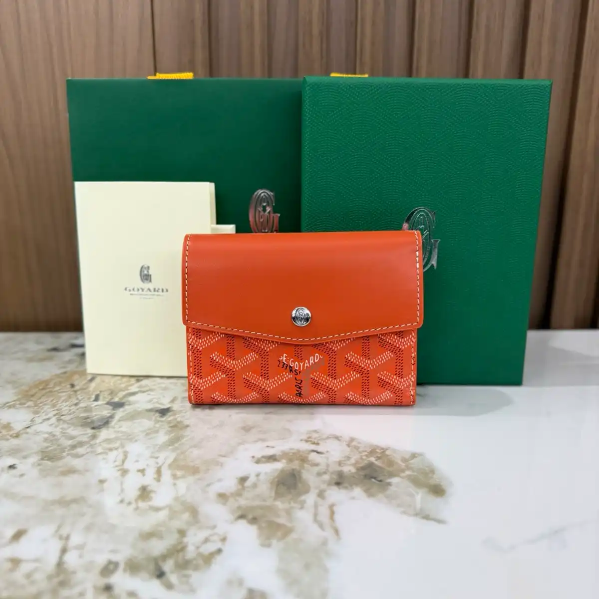 GOYARD 고야드 생 가브리엘 지갑 (블랙, 화이트, 그레이, 그린, 오렌지) 이미지 5