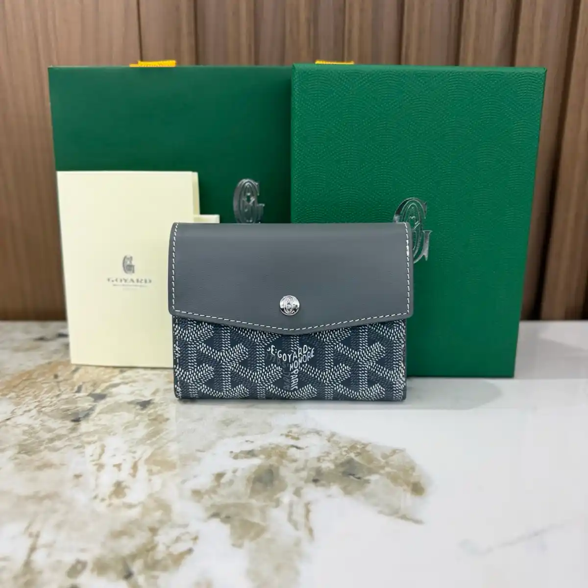 GOYARD 고야드 생 가브리엘 지갑 (블랙, 화이트, 그레이, 그린, 오렌지) 이미지 3