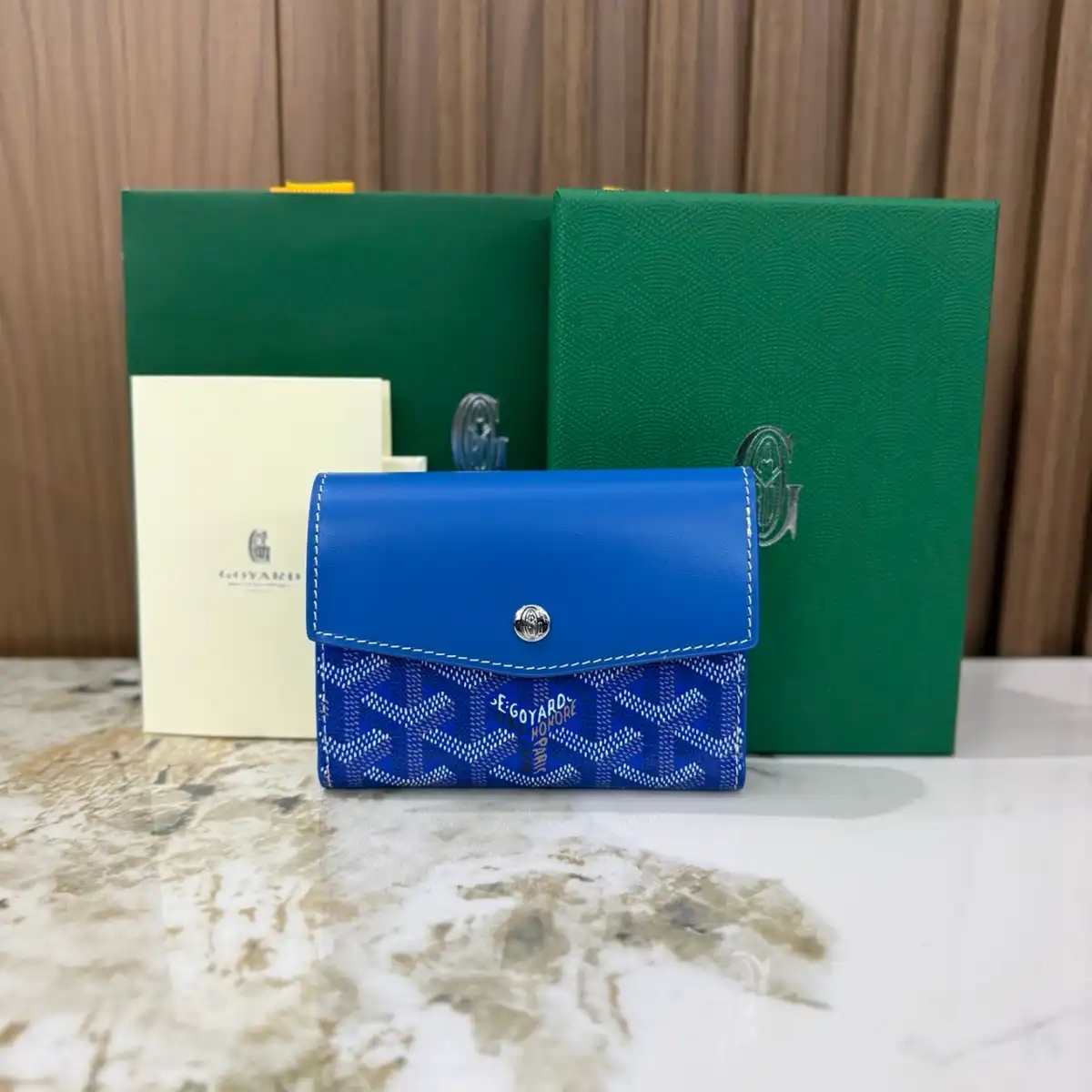 GOYARD 고야드 생 가브리엘 지갑 (블랙 탄, 버건디, 옐로우, 레드, 네이비, 블루) 이미지 6