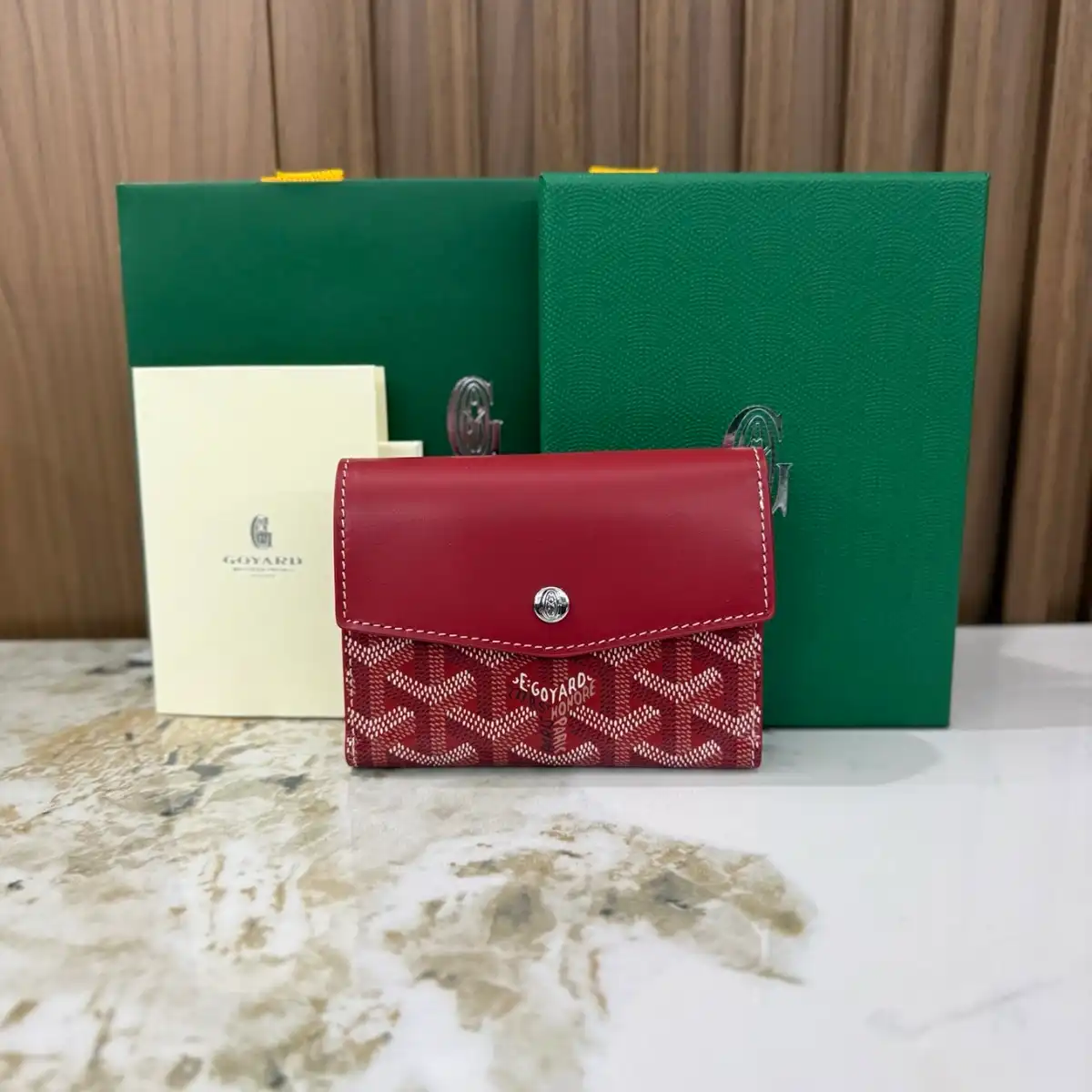 GOYARD 고야드 생 가브리엘 지갑 (블랙 탄, 버건디, 옐로우, 레드, 네이비, 블루) 이미지 4