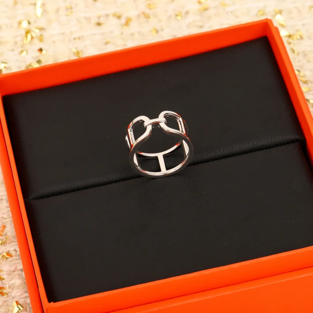 HERMÈS 에르메스 에버 샹달 엔체이니 링 스털링 실버_미디엄 모델 이미지 2