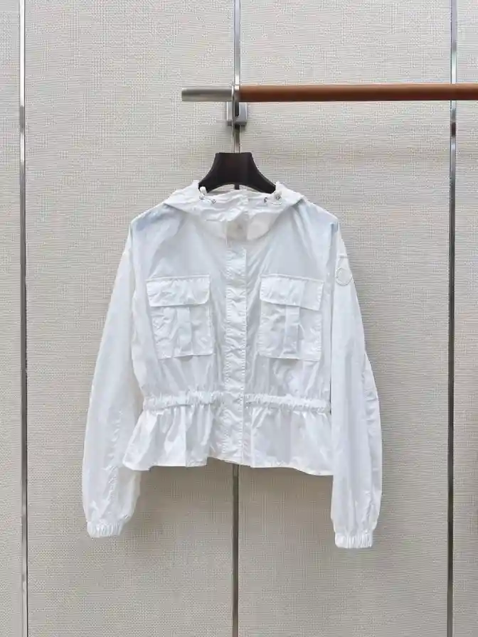 MONCLER 몽클레어 커튼 Curton 후드 페플럼 재킷 이미지 2