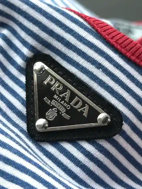 PRADA 프라다 스트라이프 코튼 저지 탱크탑 이미지 3