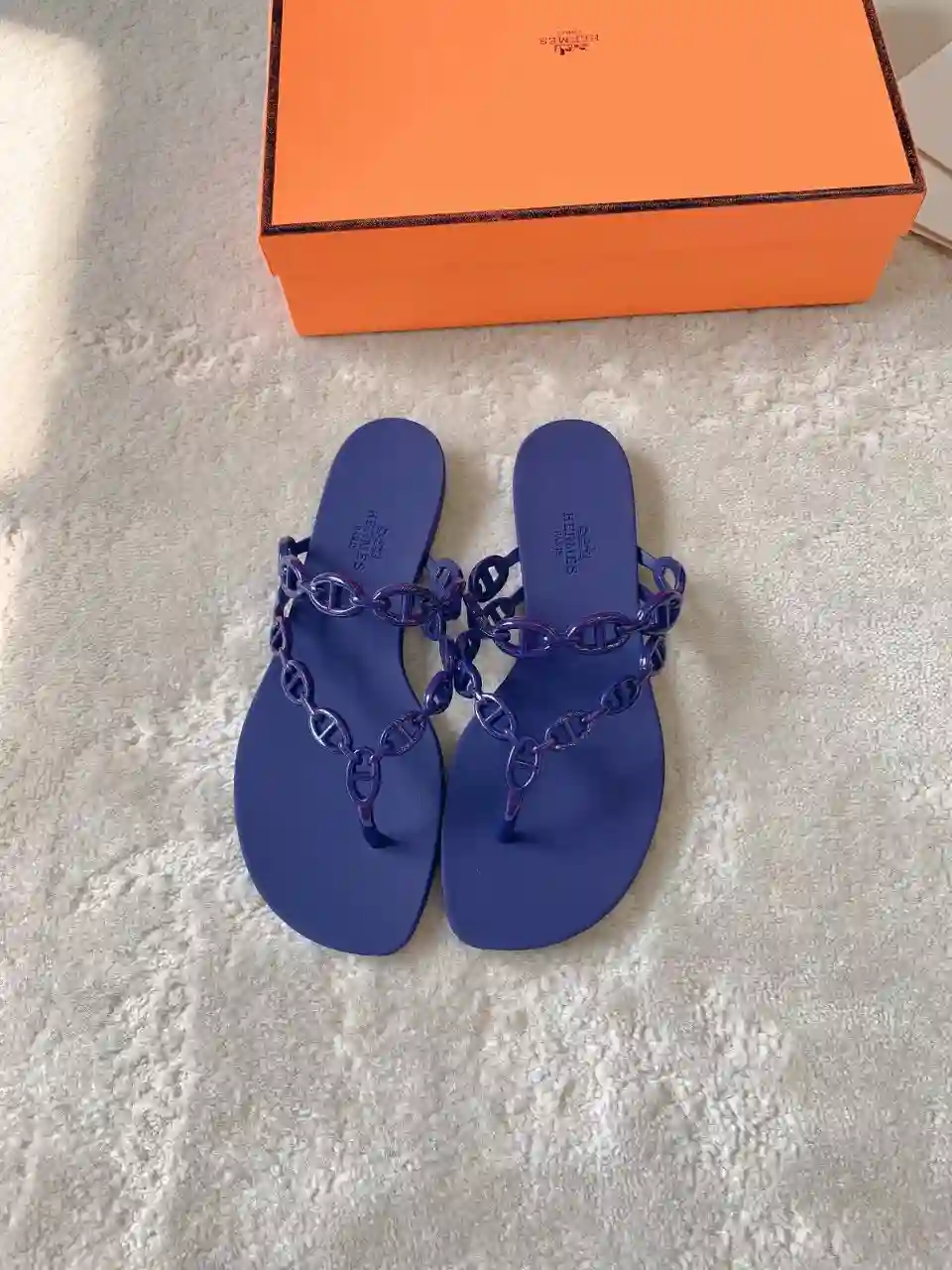 HERMÈS 에르메스 아일랜드 젤리 샌들 슬리퍼 이미지 4