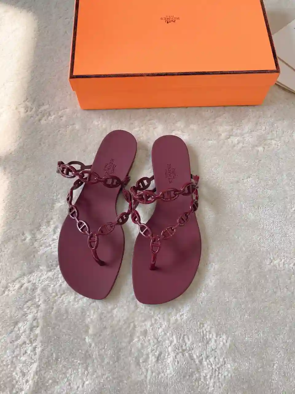 HERMÈS 에르메스 아일랜드 젤리 샌들 슬리퍼 이미지 3