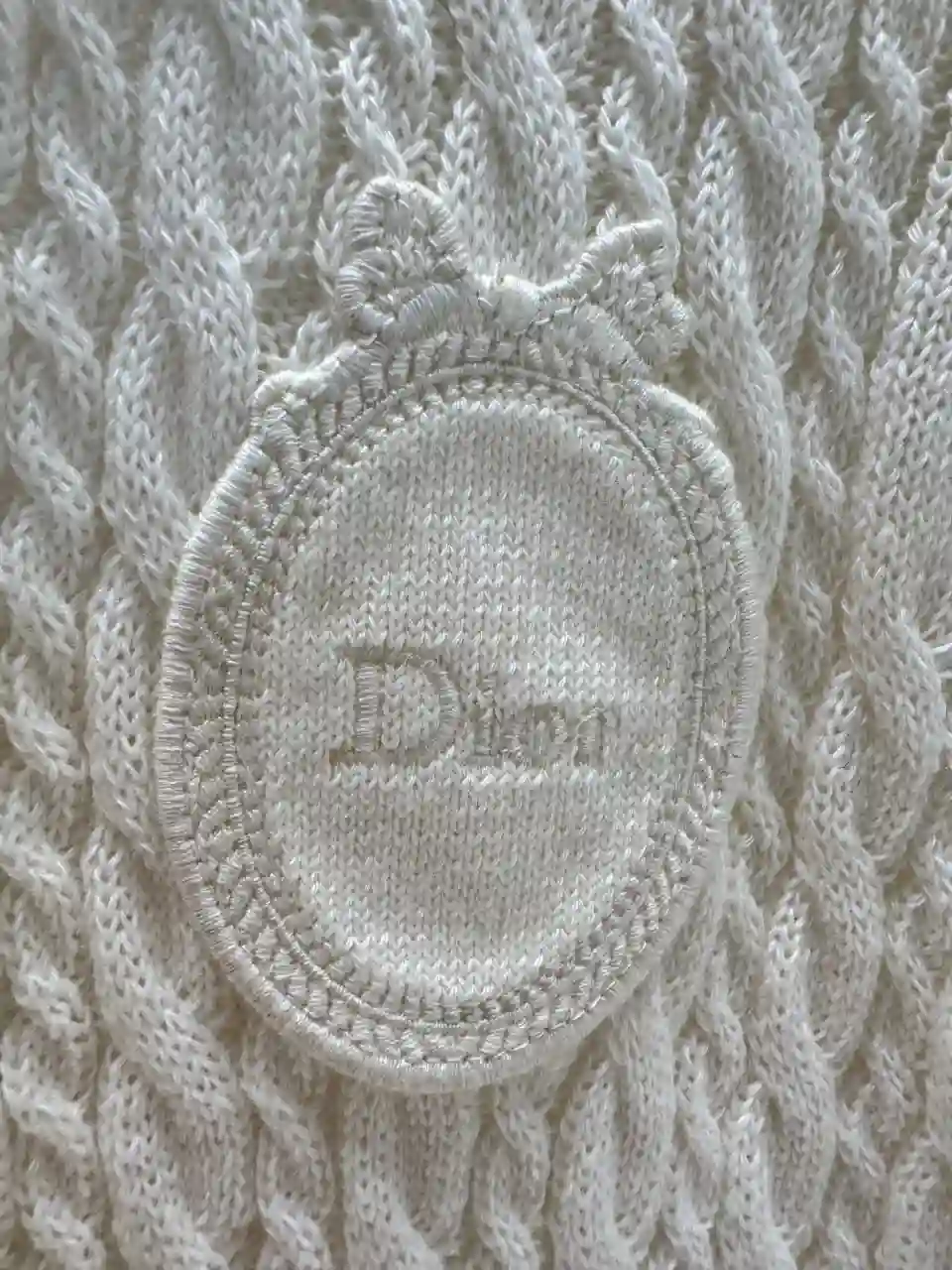 DIOR 디올 울 블렌드 반팔 폴로 니트 이미지 4
