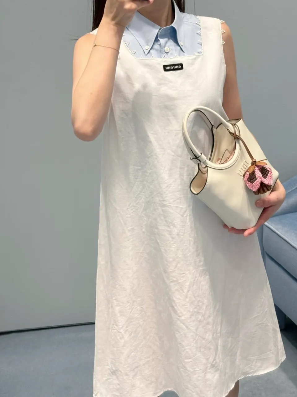 MIU MIU 미우미우 아이비 가죽 핸드백 이미지 7