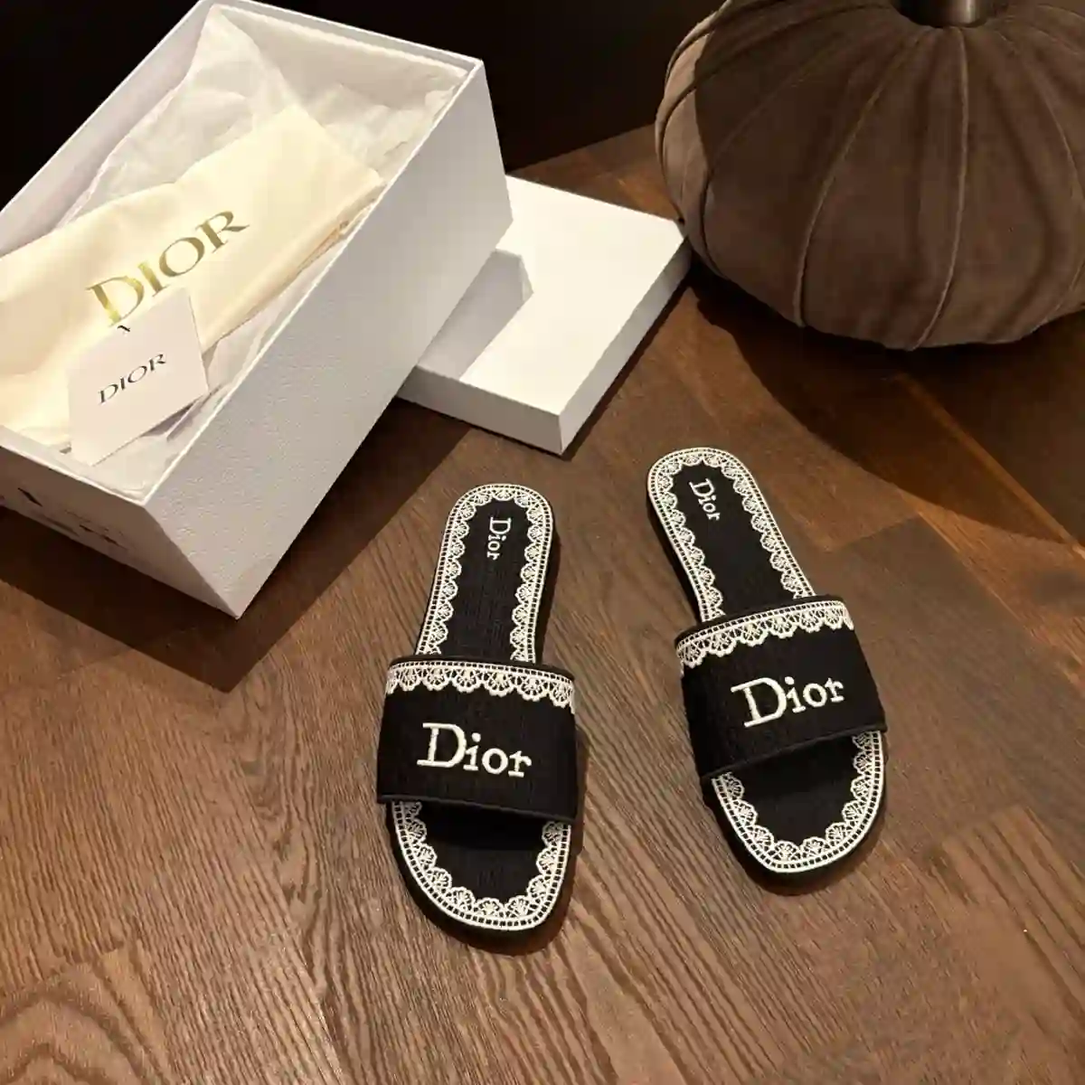 DIOR 디올 덴텔 슬리퍼 플랫 이미지 5
