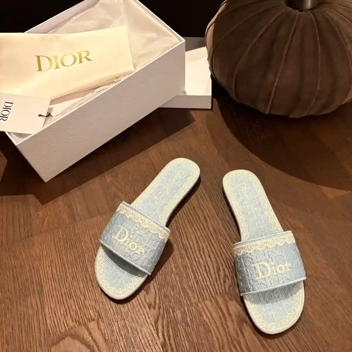DIOR 디올 덴텔 슬리퍼 플랫 이미지 3