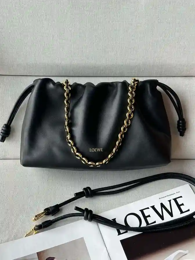 LOEWE 로에베 미디움 플라멘코 퍼스 백 인 멜로우 나파 램스킨 이미지 5