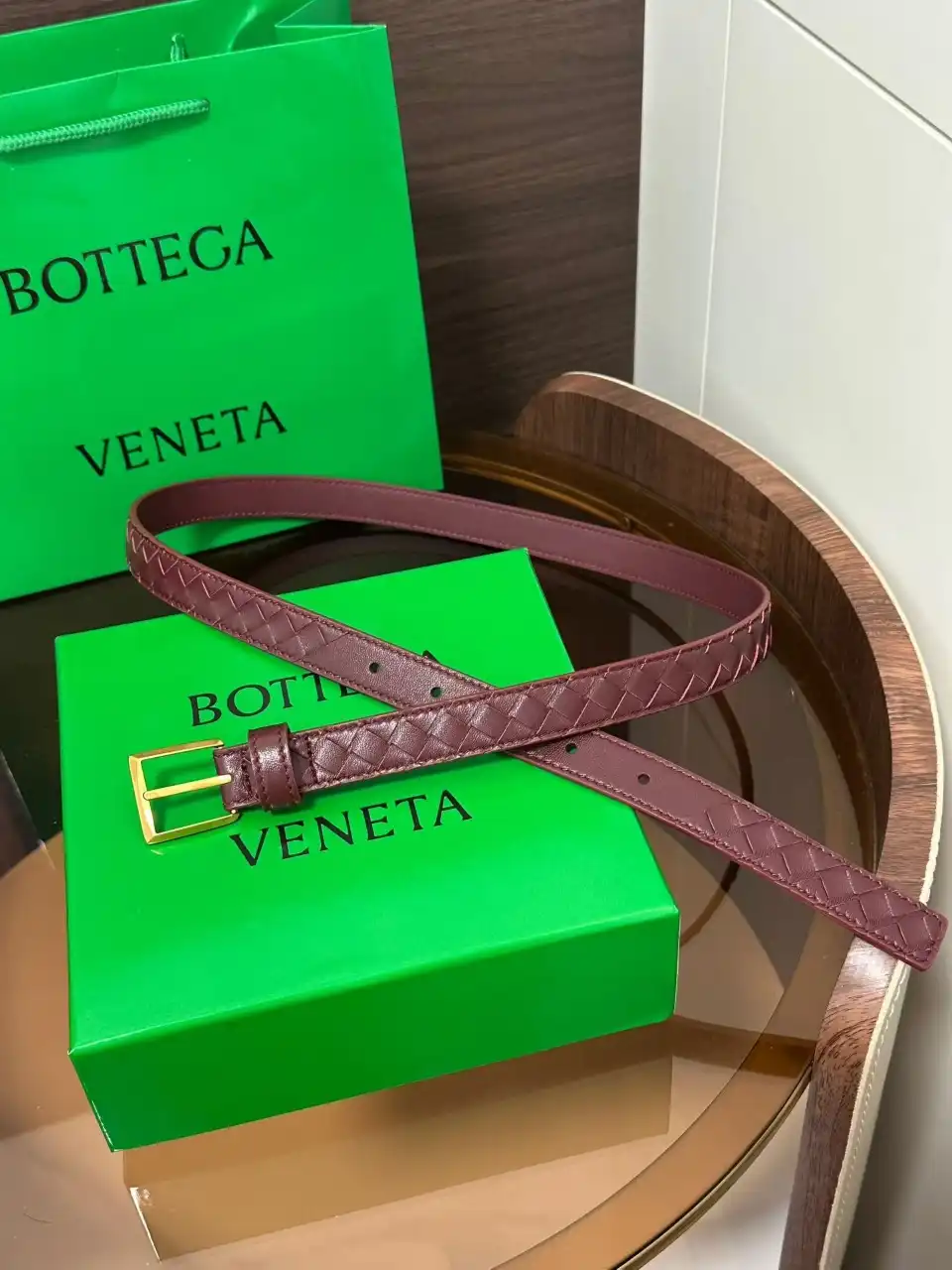 BOTTEGA VENETA 보테가베네타 인트레치아토 위빙 벨트 이미지 4