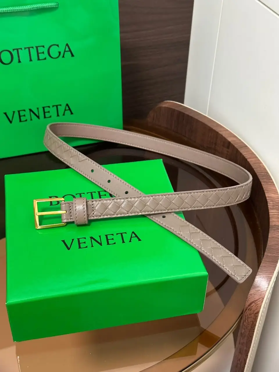 BOTTEGA VENETA 보테가베네타 인트레치아토 위빙 벨트 이미지 3