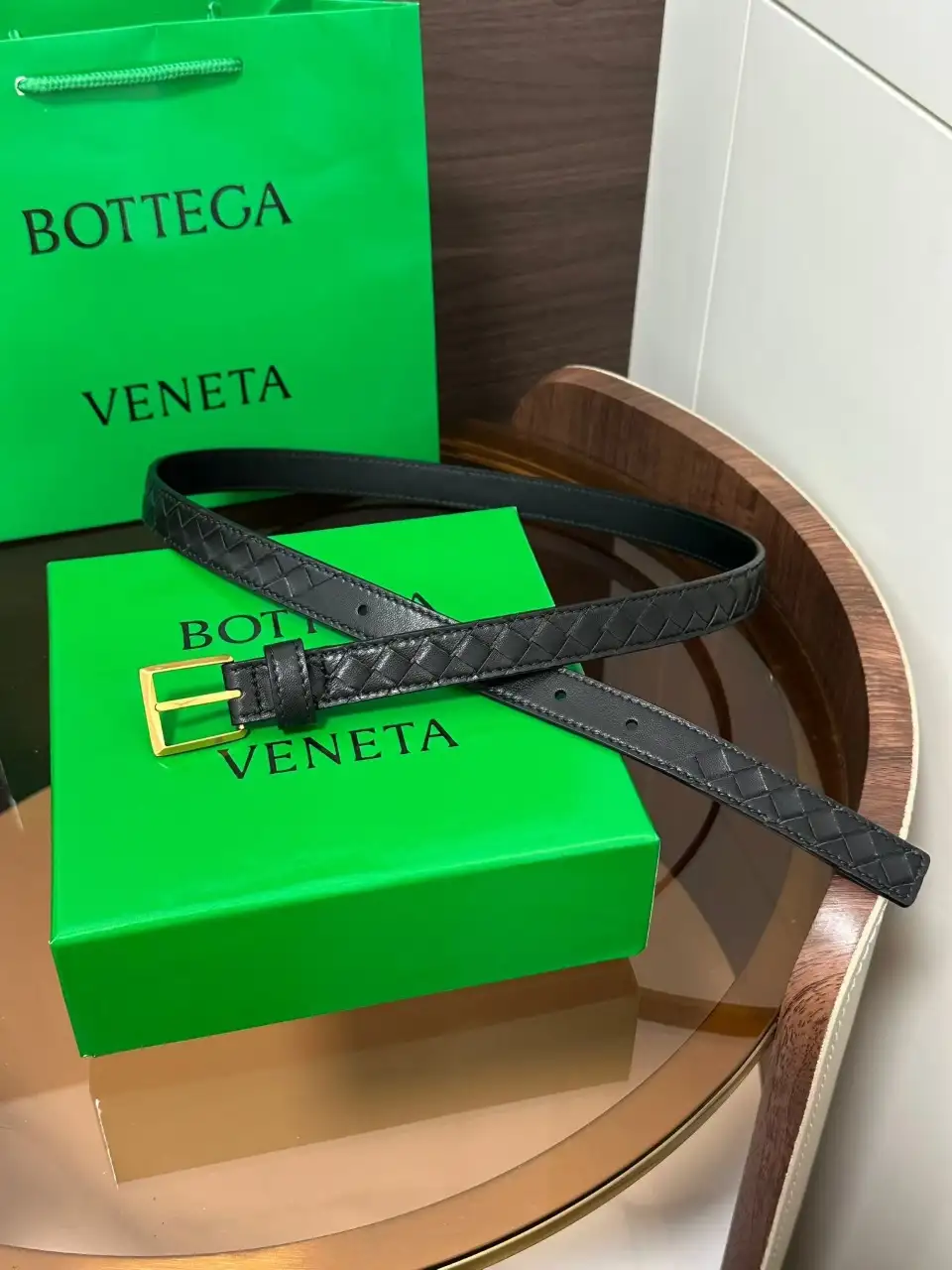 BOTTEGA VENETA 보테가베네타 인트레치아토 위빙 벨트 이미지 2