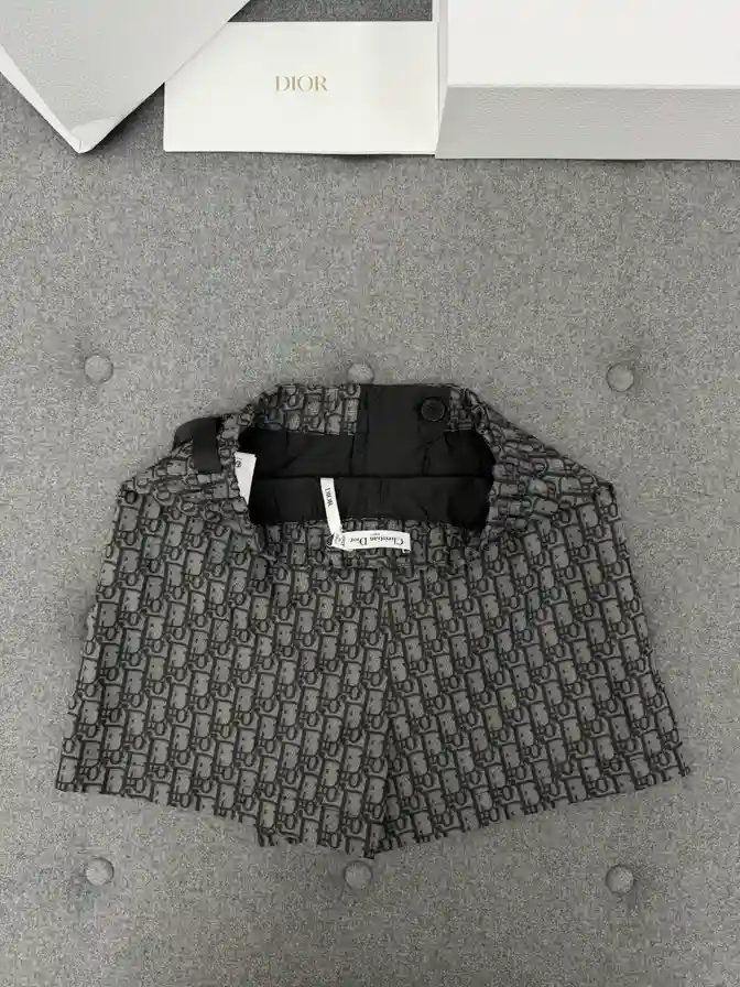 DIOR 디올 치마바지 그레이 디올 오블리크 모티브 테크니컬 자카드 태피터 이미지 3