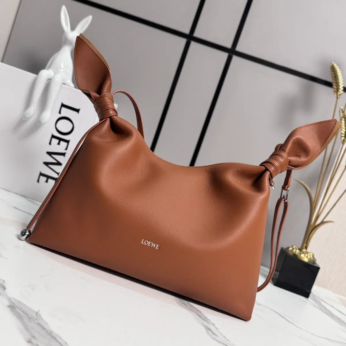 LOEWE 로에베 레더 스카프 숄더백 이미지 2
